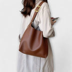 Olivia Collection | Black Shoulder Bag with Wide Strap | Elegant Design for Everyday Use 1