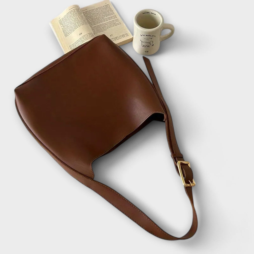 Olivia Collection | Black Shoulder Bag with Wide Strap | Elegant Design for Everyday Use 3
