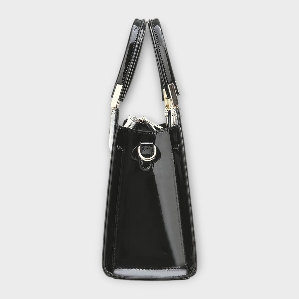 Olivia Collection | Handbag with Glossy Crocodile Pattern & Spacious Interior | Elegant Accessory for Modern Women 2
