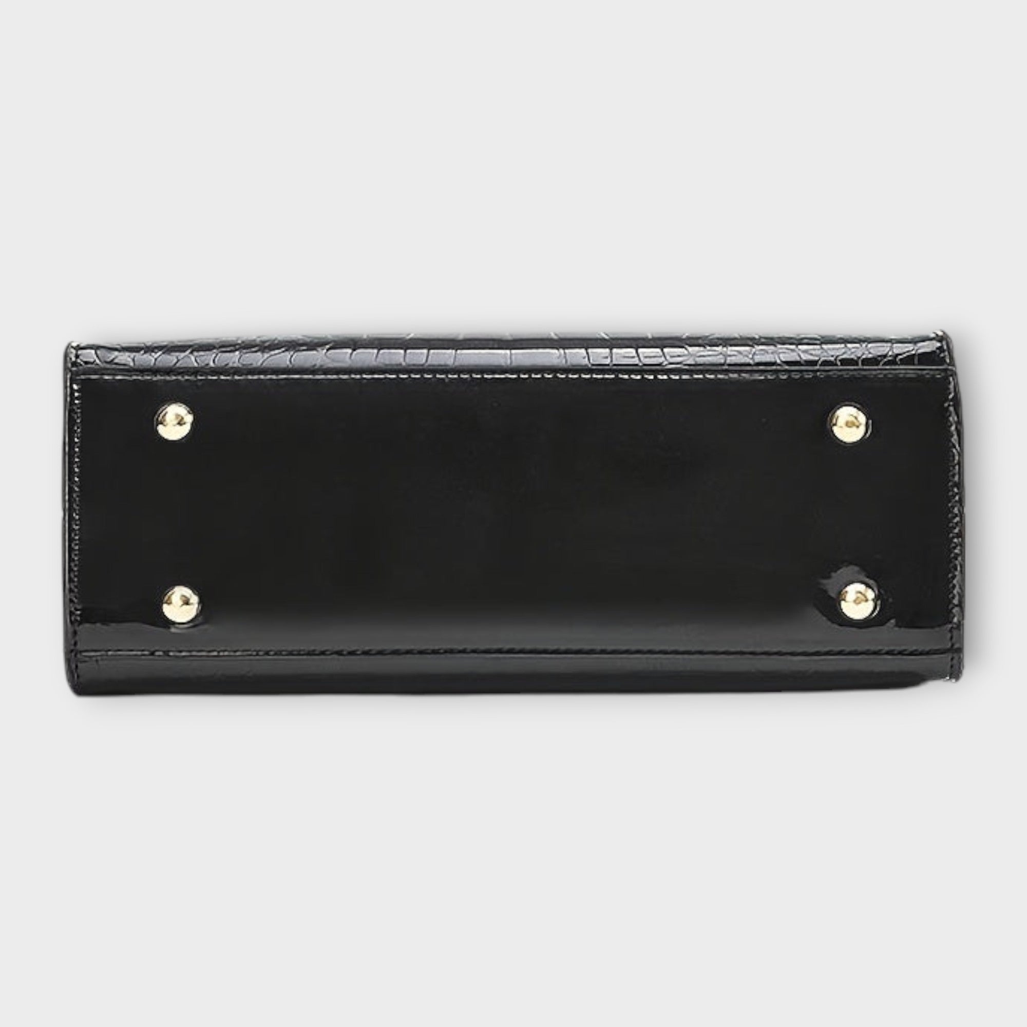 Olivia Collection | Handbag with Glossy Crocodile Pattern & Spacious Interior | Elegant Accessory for Modern Women 3