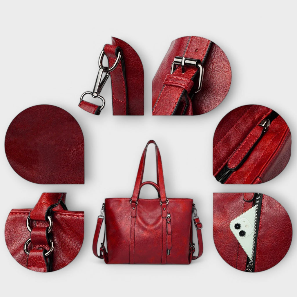 Olivia Collection | Large Leather Tote Bag with Elegant Design | Versatile Storage for Everyday Use 3