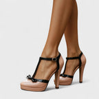 Oriah Collection | Women's Black Heels with Padded Insole | Elegant Comfort for All-Day Wear 0