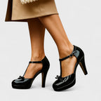 Oriah Collection | Women's Black Heels with Padded Insole | Elegant Comfort for All-Day Wear 7