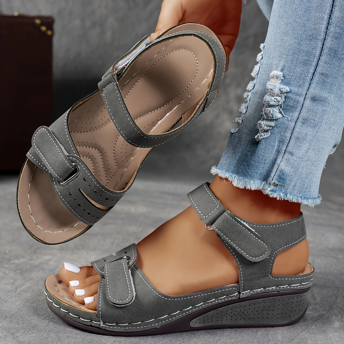 Rae | Women's Platform Sandals with Cushioned Footbed & Adjustable Strap | Elegant Comfort for All-Day Wear 4