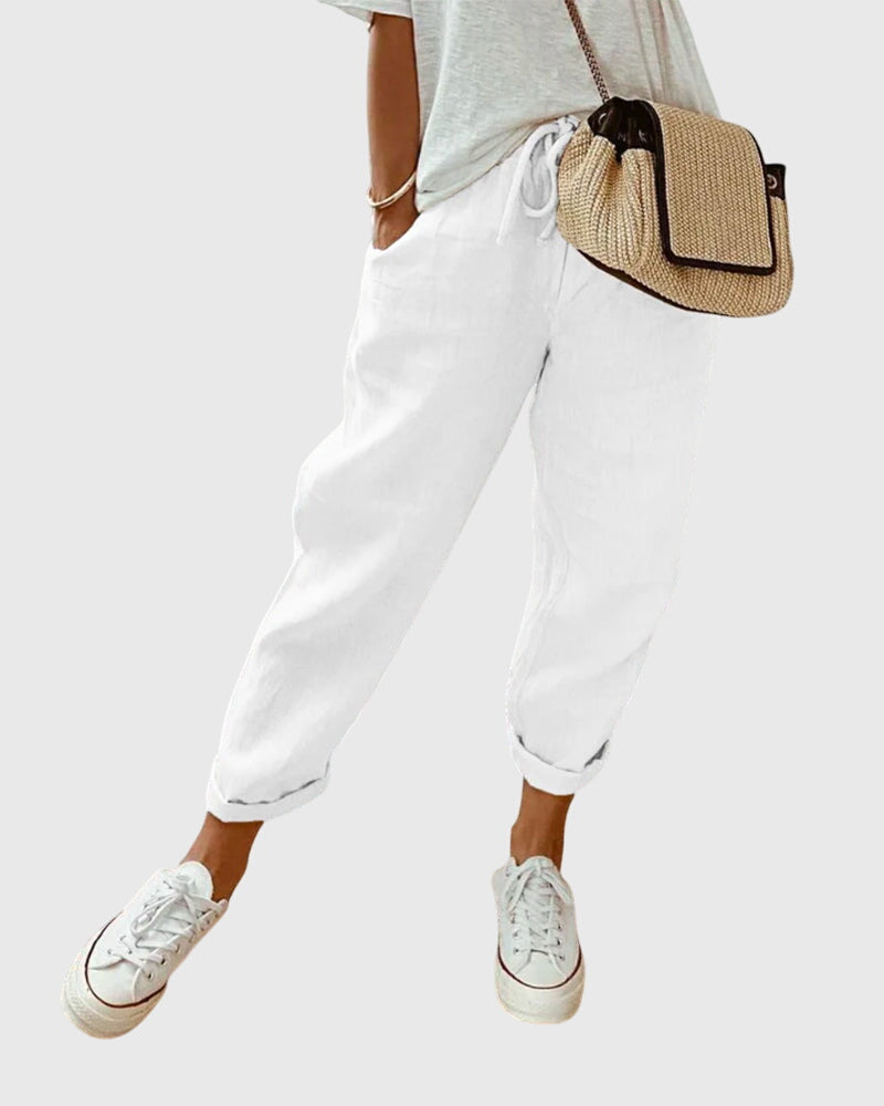 Reina | Women's Pants with High Waist & Pockets | Elegant Style for All-Day Comfort 2