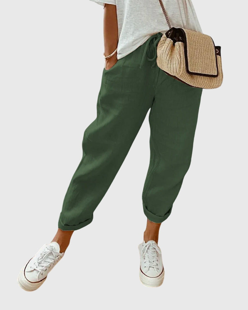 Reina | Women's Pants with High Waist & Pockets | Elegant Style for All-Day Comfort 3