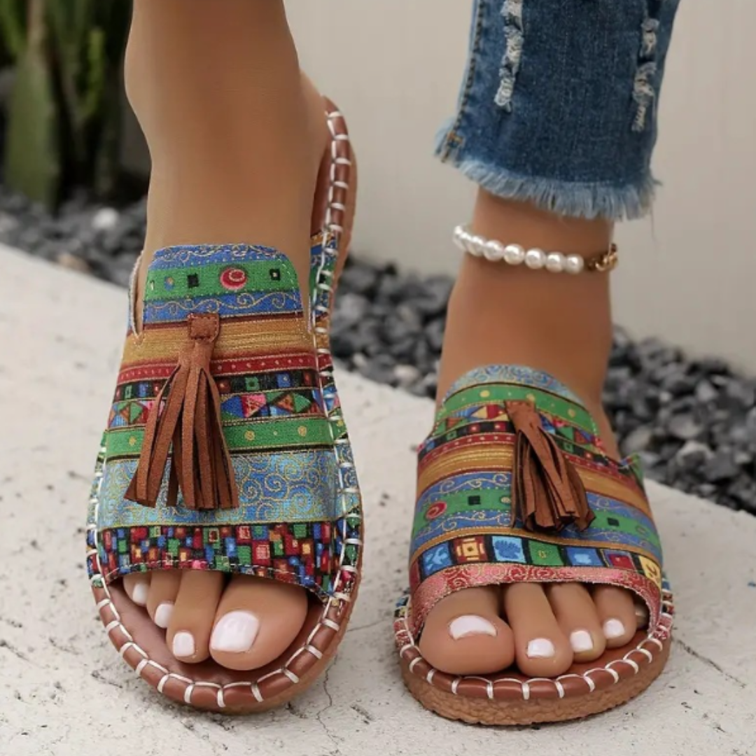 Robin Collection | Flat Sandals Women with Cloud-Soft Footbeds | Vibrant Colors for All-Day Comfort 7