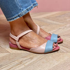 Roselina | Women's Sandals with Asymmetrical Color Block Design | Stylish Open-Toe Footwear for Summer Comfort 3
