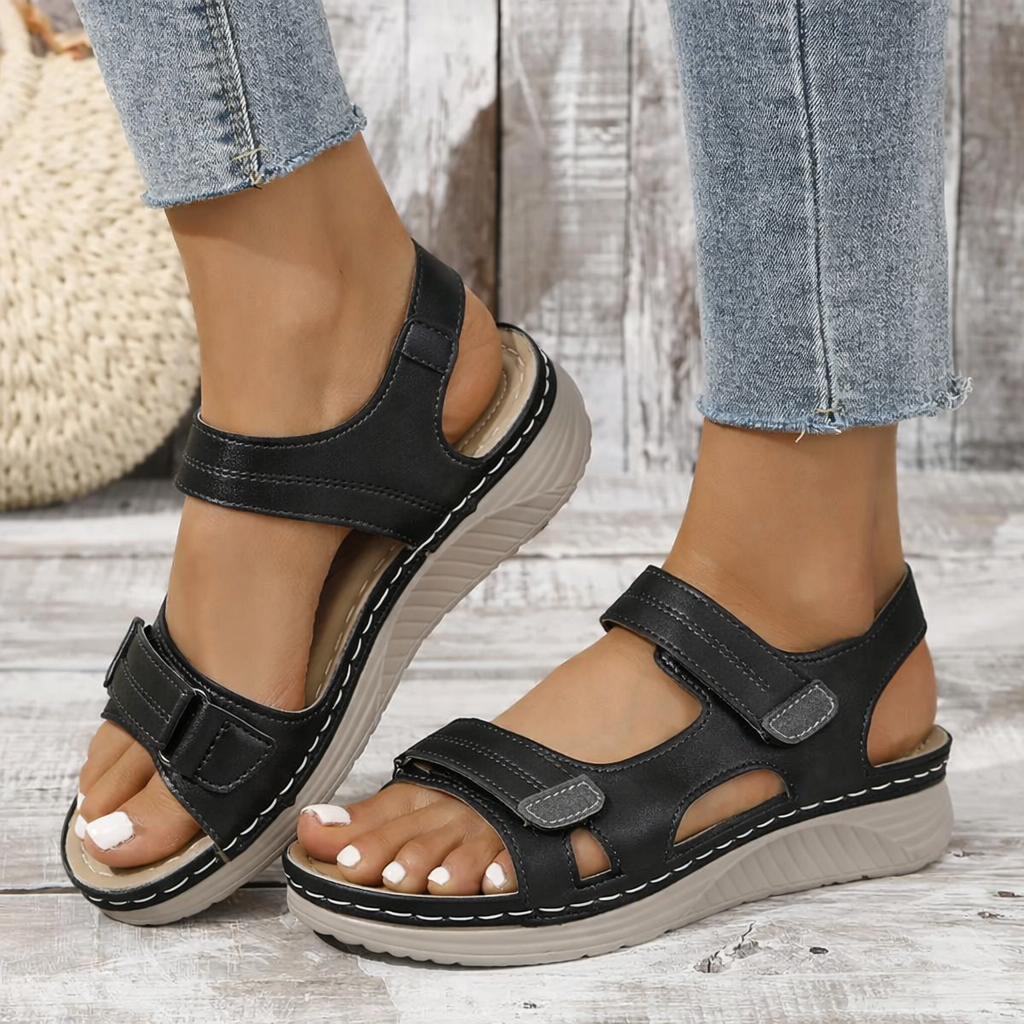Rue | Women's Sandals with Cushioned Sole & Adjustable Straps | Stylish Comfort for All-Day Wear 0