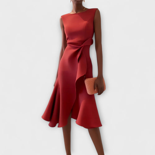 Sophie | Chic Asymmetric Midi Dress for Women 0