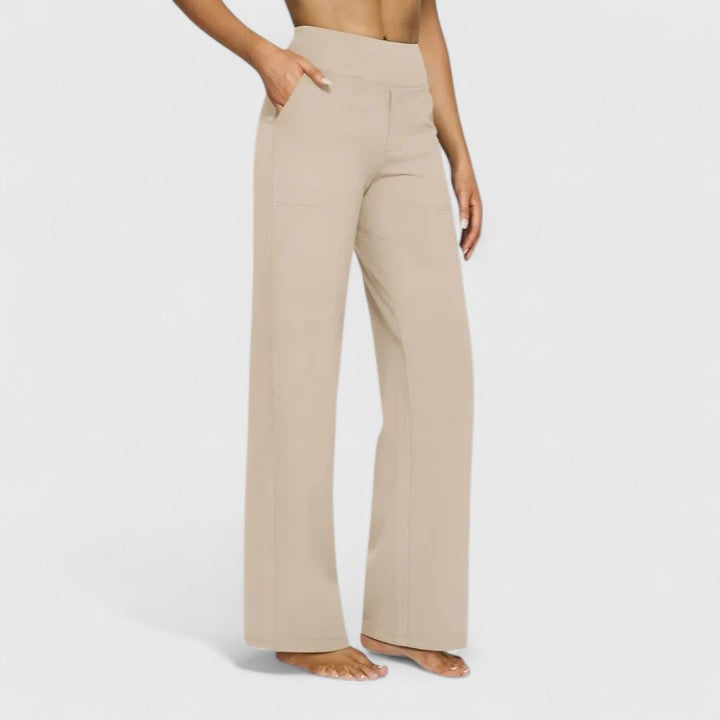 Sophisticated Pants | Wide Waistband for All-Day Comfort | Effortless Style with Practical Pockets 0