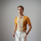 Men's Polo Shirt | Contrast-Panel Smart-Casual Design