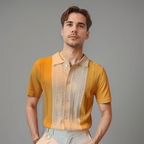 Men's Polo Shirt | Contrast-Panel Smart-Casual Design