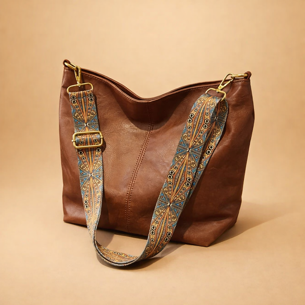Stylish Women's Leather Tote Bag with Spacious Design and Adjustable Strap 0