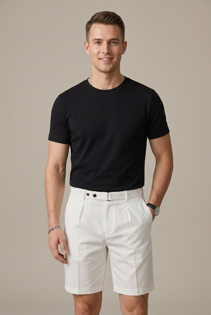Men's Chino Shorts | High-Rise Tailored Smart-Casual