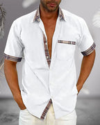 Men's Short-Sleeve Dress Shirt | Tailored Classic Collar