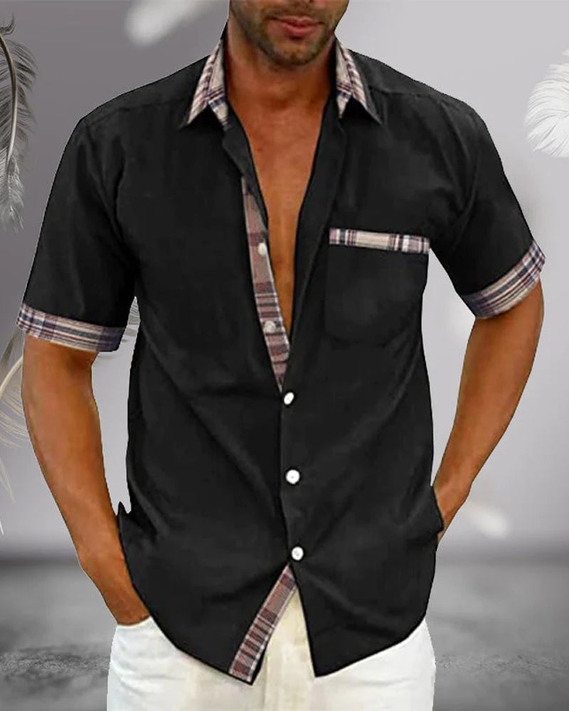 Men's Short-Sleeve Dress Shirt | Tailored Classic Collar