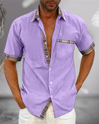 Men's Short-Sleeve Dress Shirt | Tailored Classic Collar