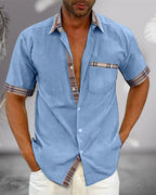 Men's Short-Sleeve Dress Shirt | Tailored Classic Collar