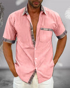 Men's Short-Sleeve Dress Shirt | Tailored Classic Collar