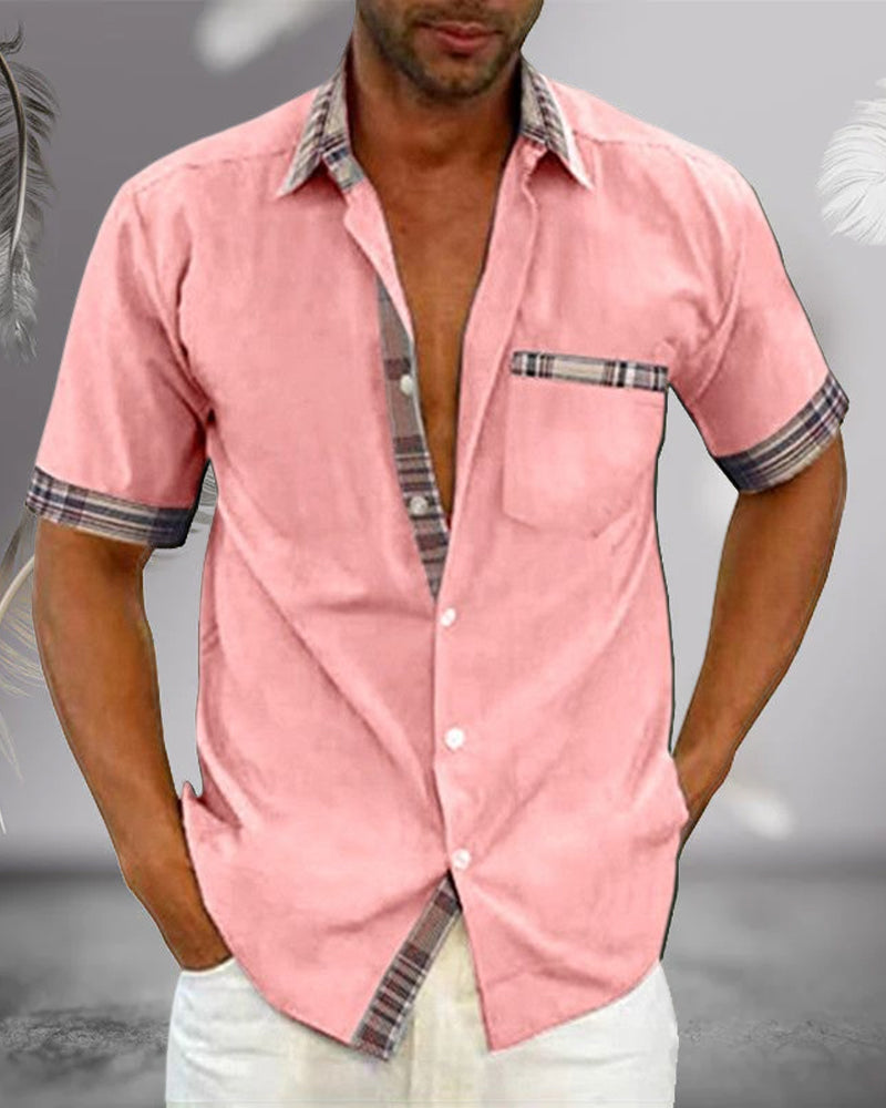 Men's Short-Sleeve Dress Shirt | Tailored Classic Collar