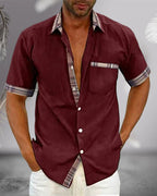 Men's Short-Sleeve Dress Shirt | Tailored Classic Collar