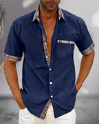 Men's Short-Sleeve Dress Shirt | Tailored Classic Collar
