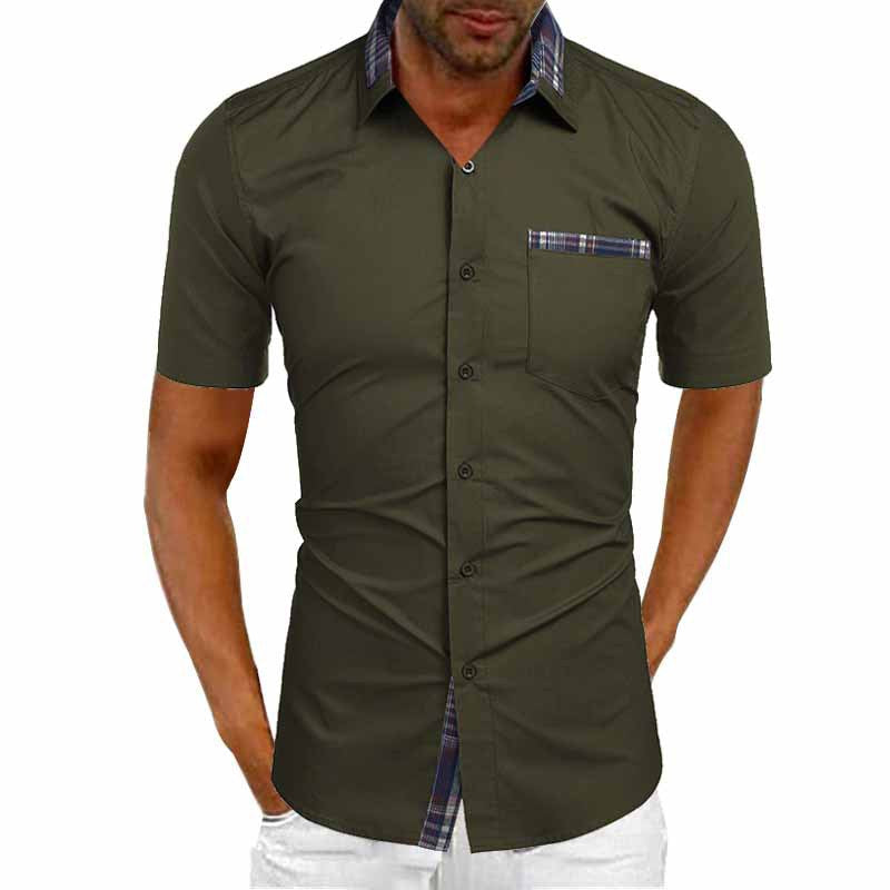 Men's Short-Sleeve Dress Shirt | Tailored Classic Collar