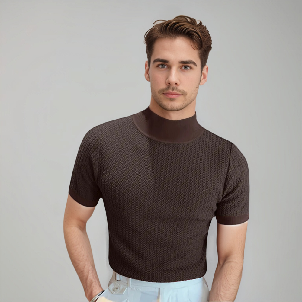 Men's Crew-Neck T-Shirt | Textured All-Season Comfort