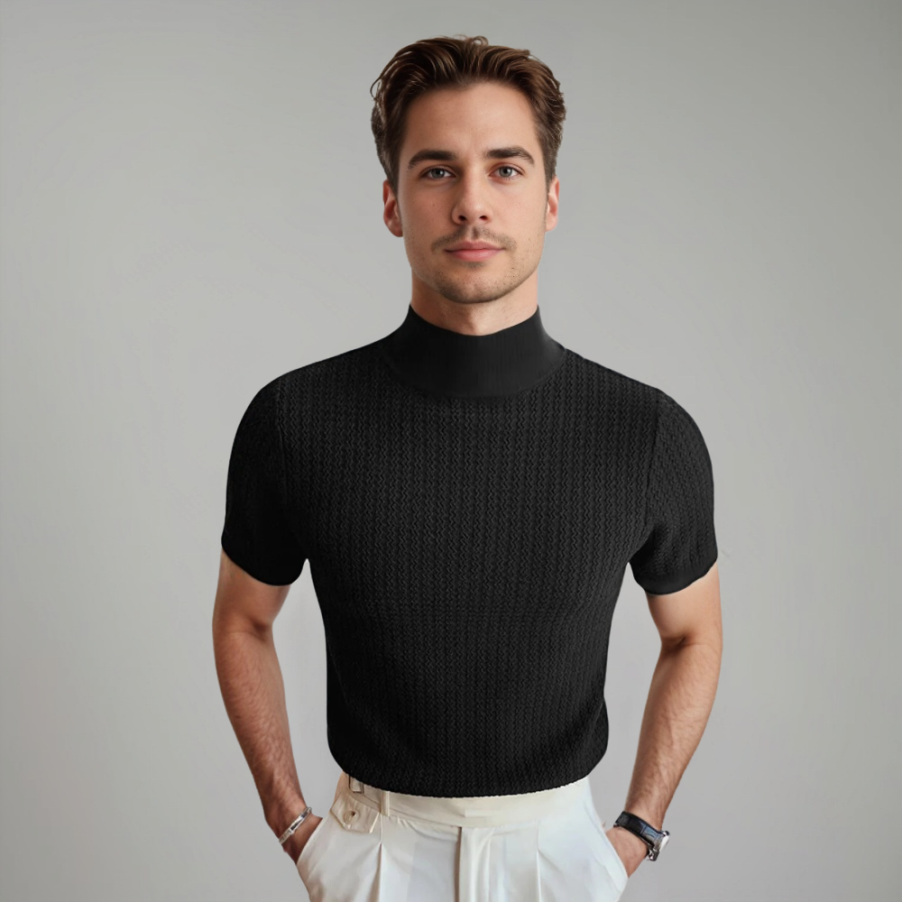 Men's Crew-Neck T-Shirt | Textured All-Season Comfort