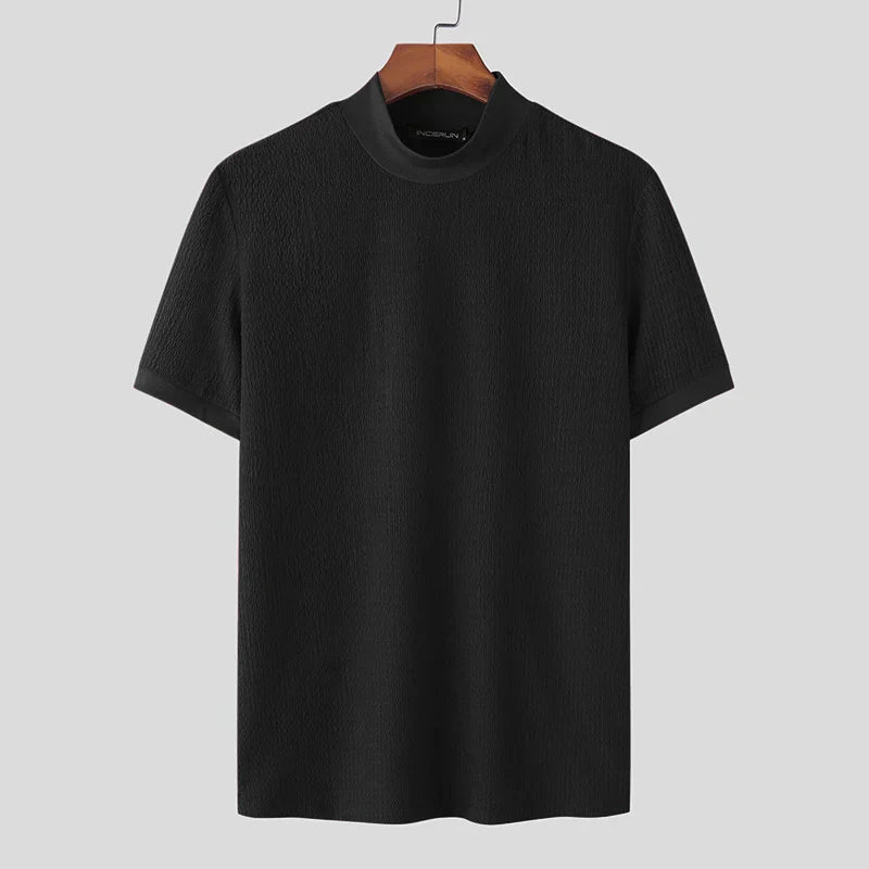 Men's Crew-Neck T-Shirt | Textured All-Season Comfort