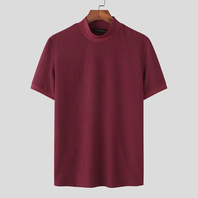 Men's Crew-Neck T-Shirt | Textured All-Season Comfort