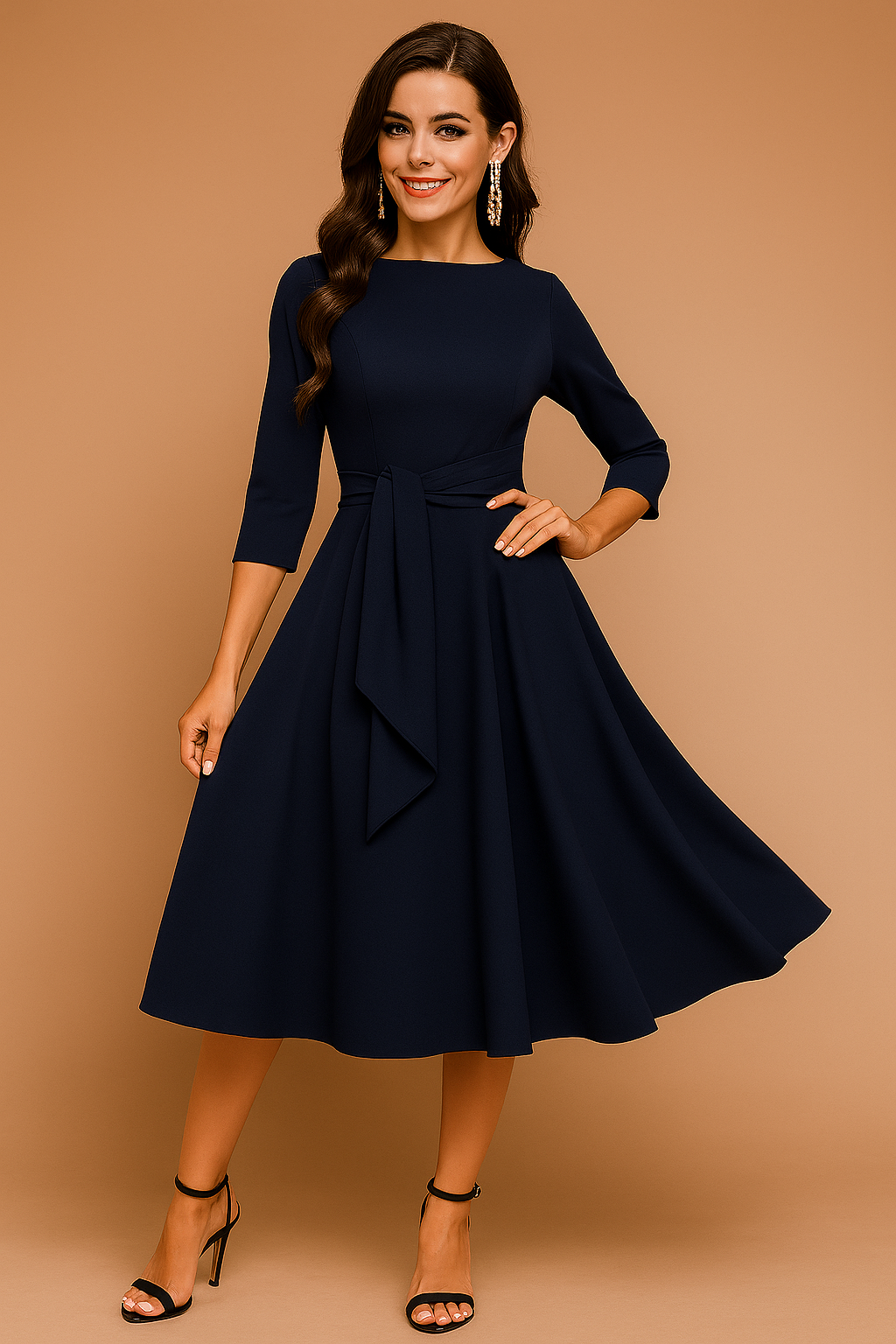 Violet Midi Bow Blouse for Women | Chic Work and Event Wear 0