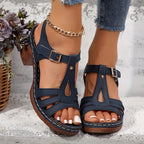 Zuri Collection | Women's Sandals with Adjustable Buckle & Cushioned Footbed | Elegant Comfort for All-Day Wear 11
