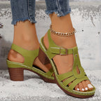 Zuri Collection | Women's Sandals with Adjustable Buckle & Cushioned Footbed | Elegant Comfort for All-Day Wear 12