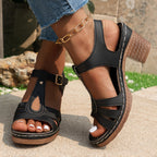 Zuri Collection | Women's Sandals with Adjustable Buckle & Cushioned Footbed | Elegant Comfort for All-Day Wear 8