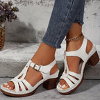 Zuri Collection | Women's Sandals with Adjustable Buckle & Cushioned Footbed | Elegant Comfort for All-Day Wear 9