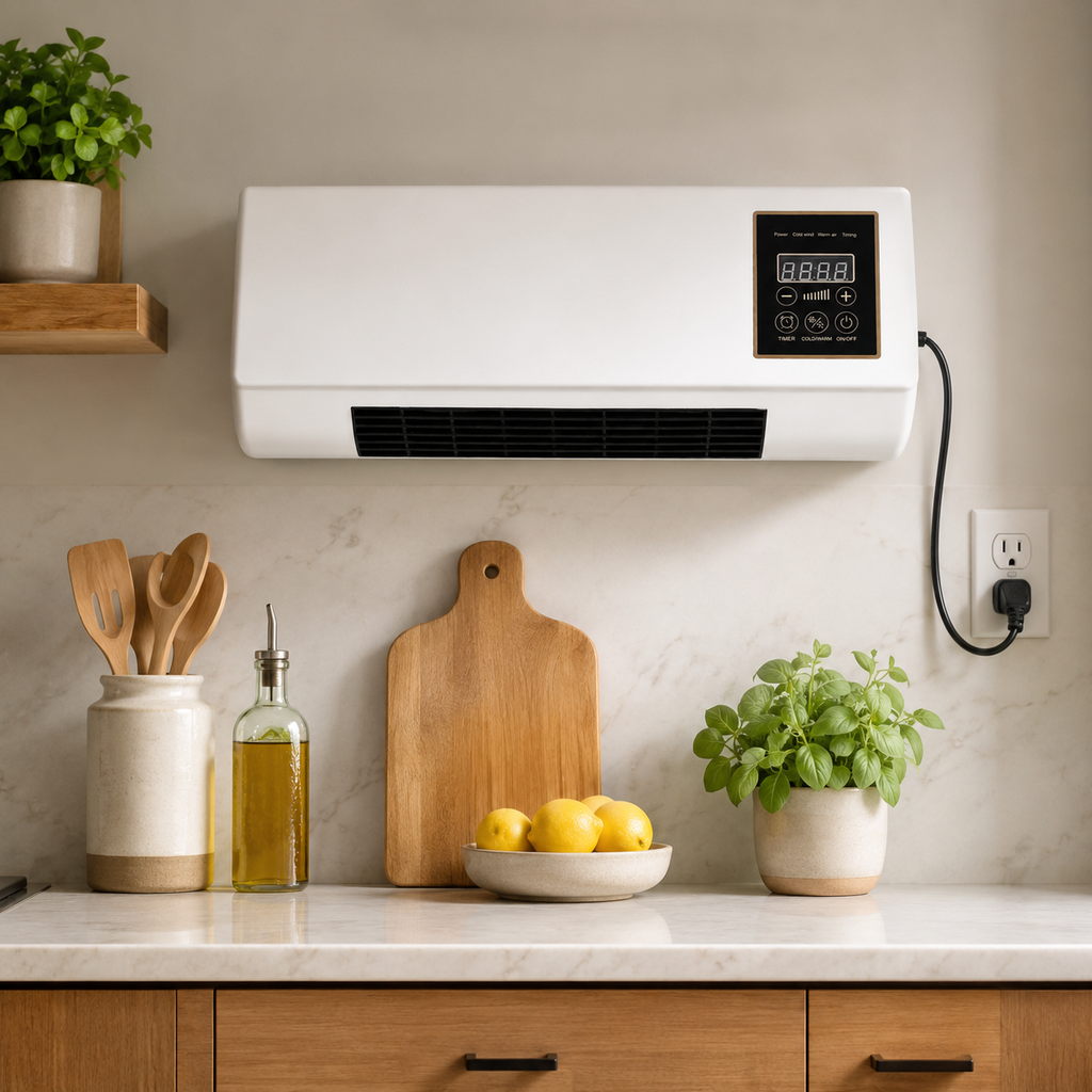 Wall-Mounted Air Conditioner – Portable Mini AC, 3-Speed Air Flow, Timer