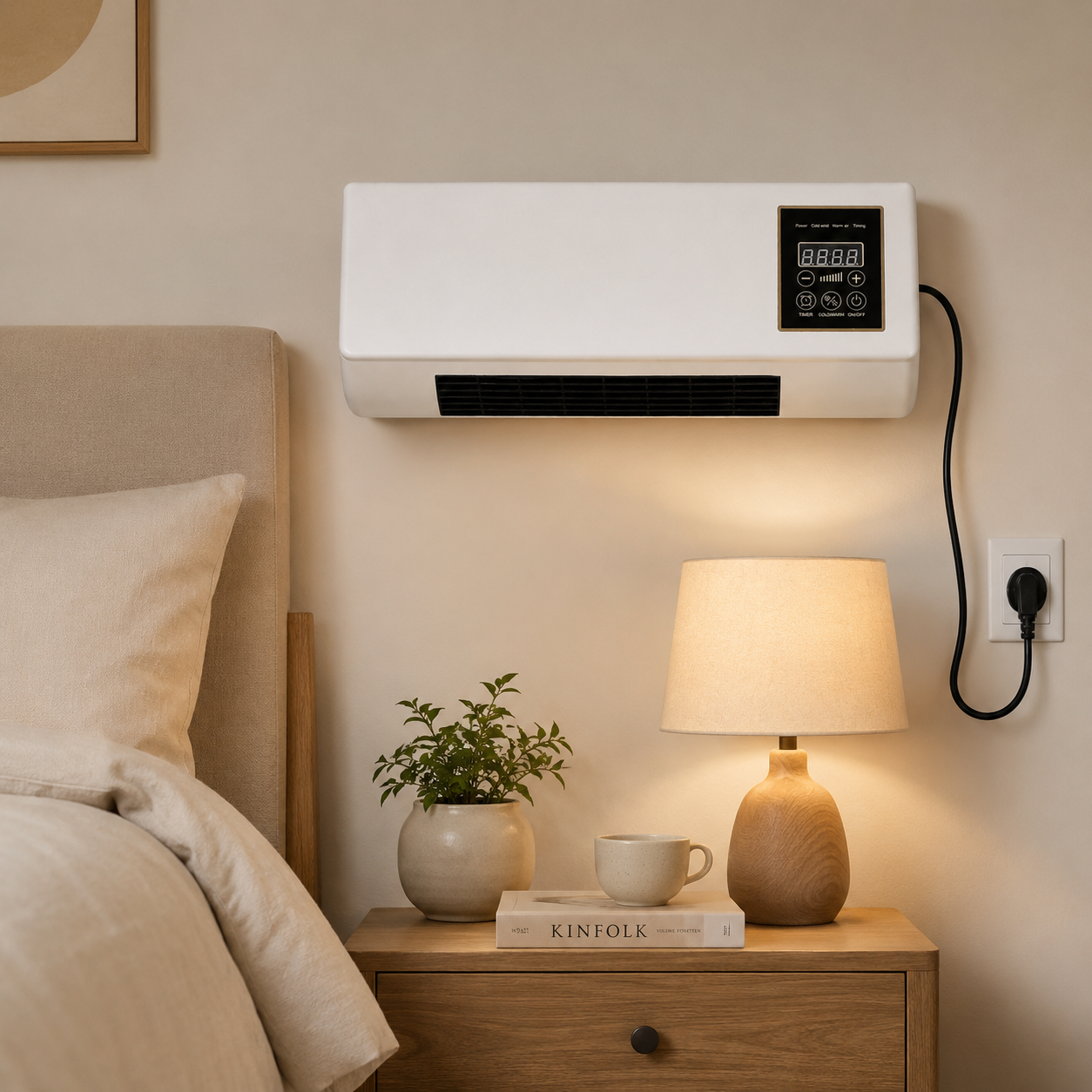 Wall-Mounted Air Conditioner – Portable Mini AC, 3-Speed Air Flow, Timer