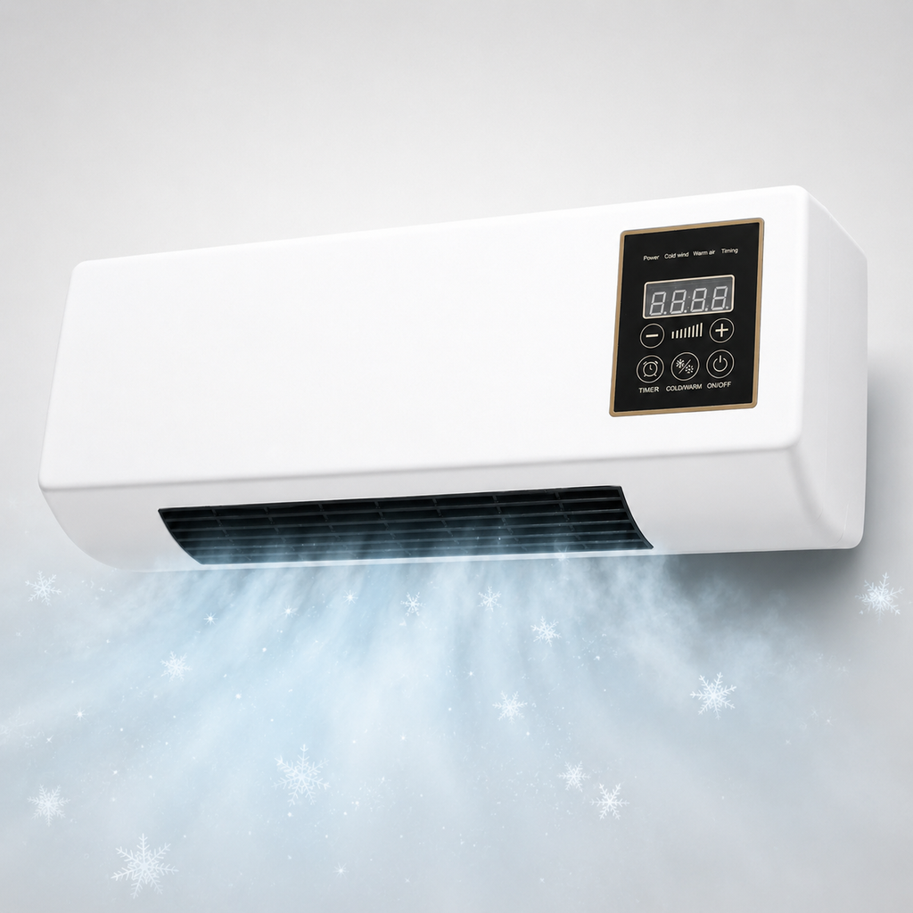 Wall-Mounted Air Conditioner – Portable Mini AC, 3-Speed Air Flow, Timer