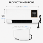 Wall-Mounted Air Conditioner – Portable Mini AC, 3-Speed Air Flow, Timer