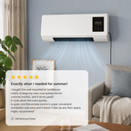 Wall-Mounted Air Conditioner – Portable Mini AC, 3-Speed Air Flow, Timer
