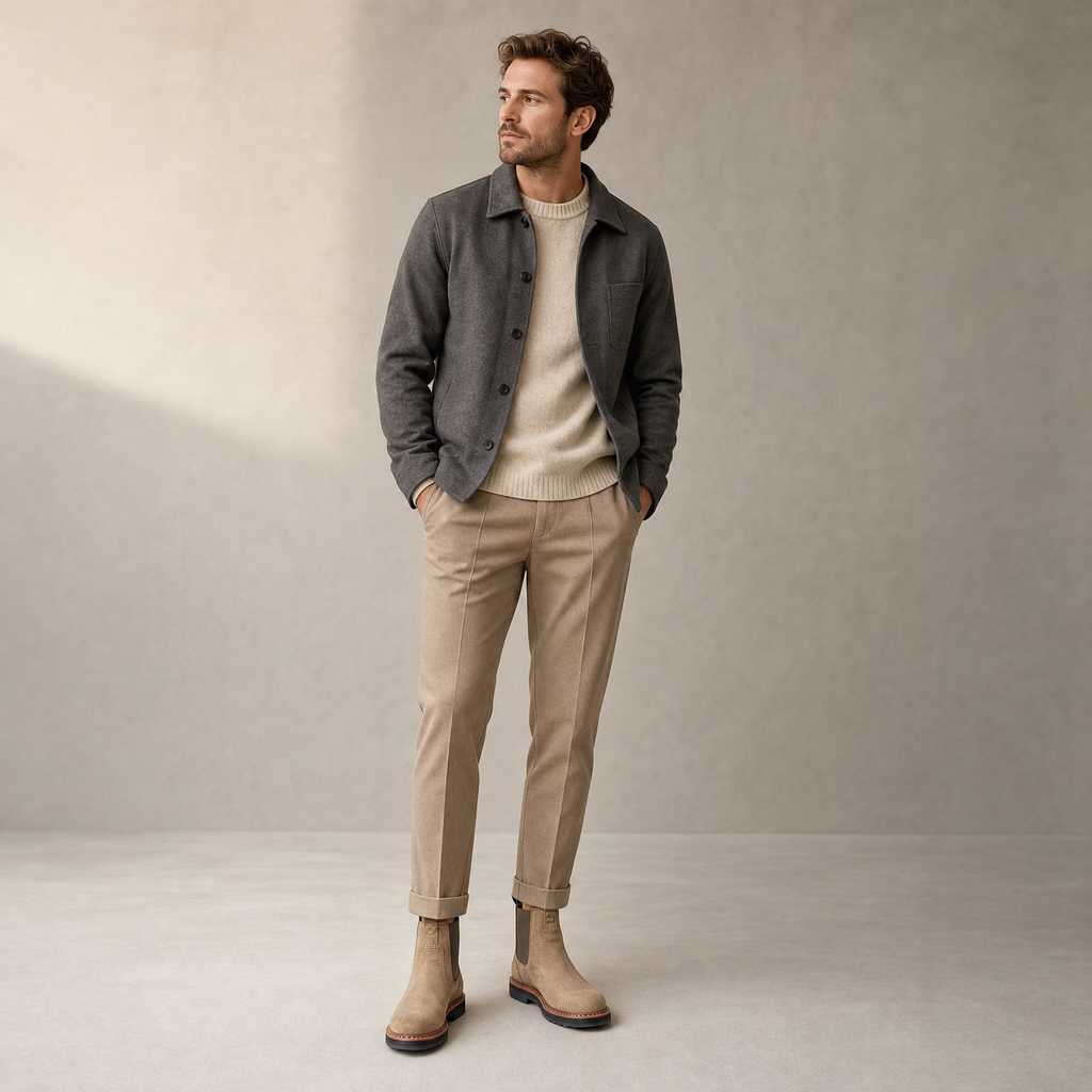 Men's Chelsea Boots | Slip-On with Elastic Sides