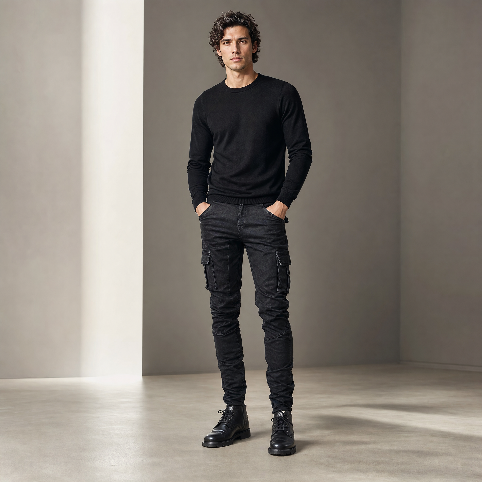 Men's Slim Cargo Pants | Utility Pockets, Streetwear