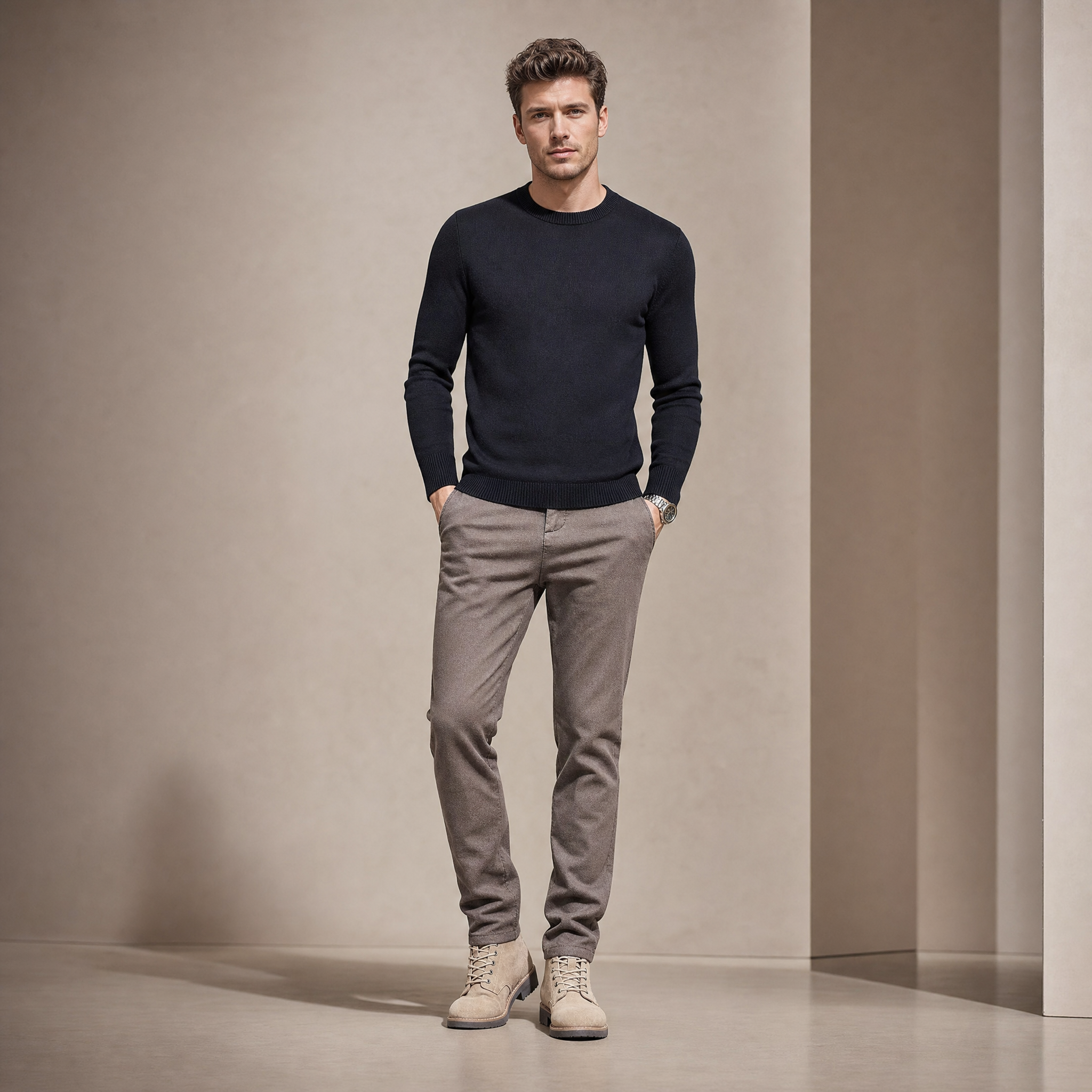 Men's Slim-Fit Pants | Breathable All-Day Comfort