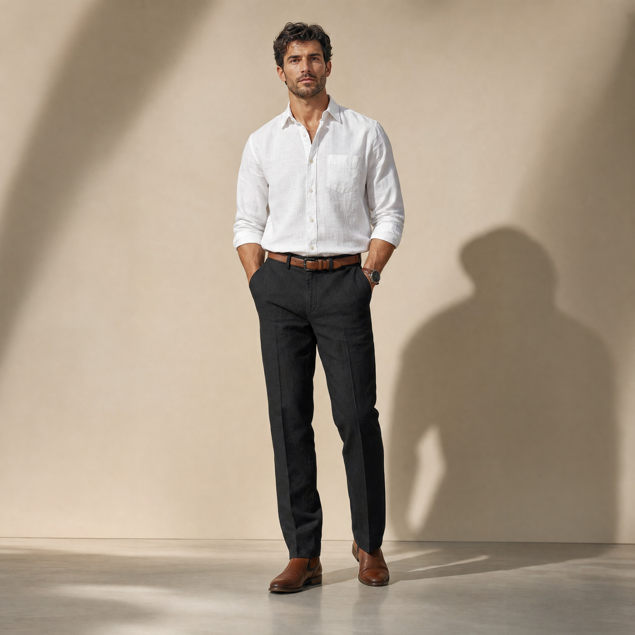 Men's Slim Trousers | Tailored Smart-Casual Fit