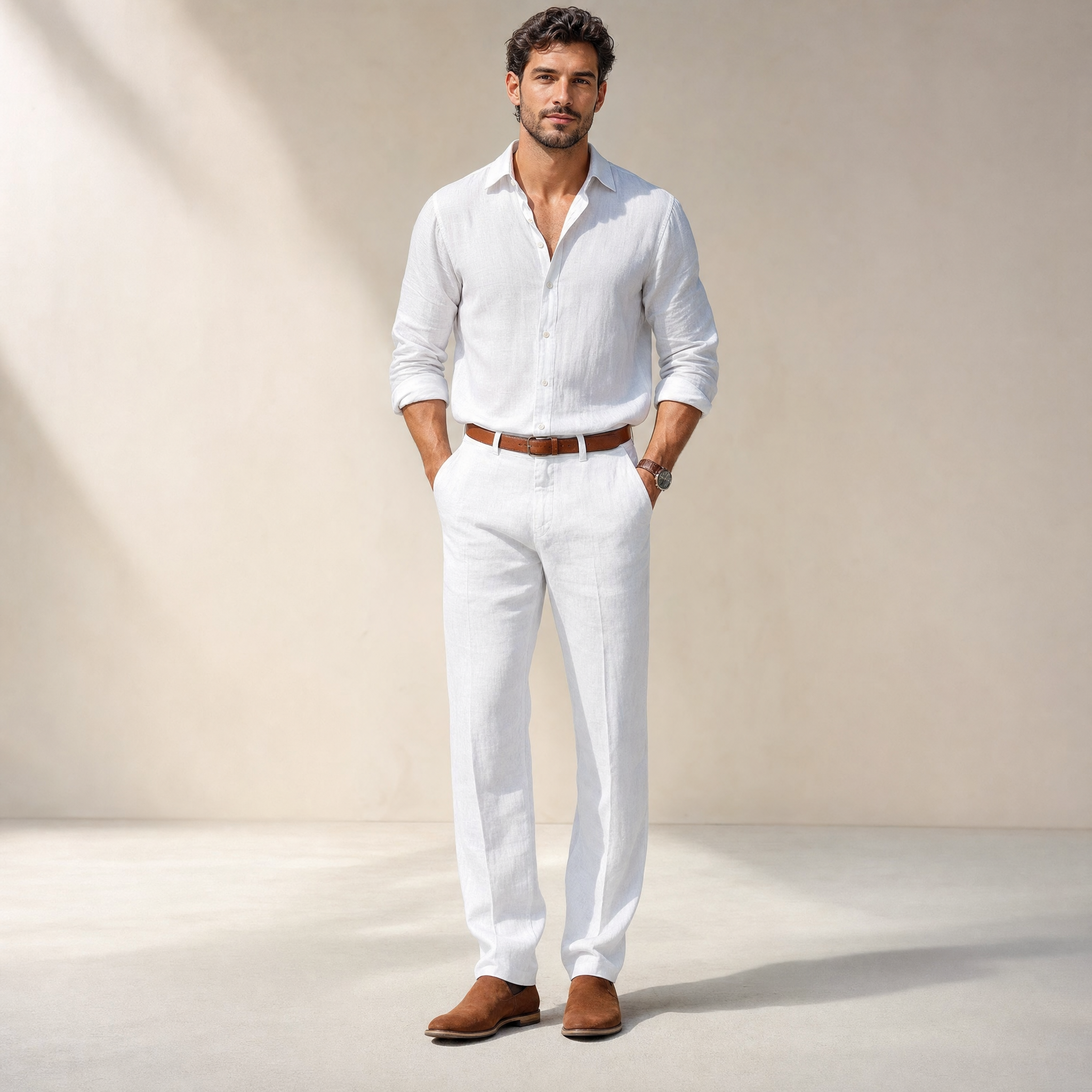 Men's Slim Trousers | Tailored Smart-Casual Fit