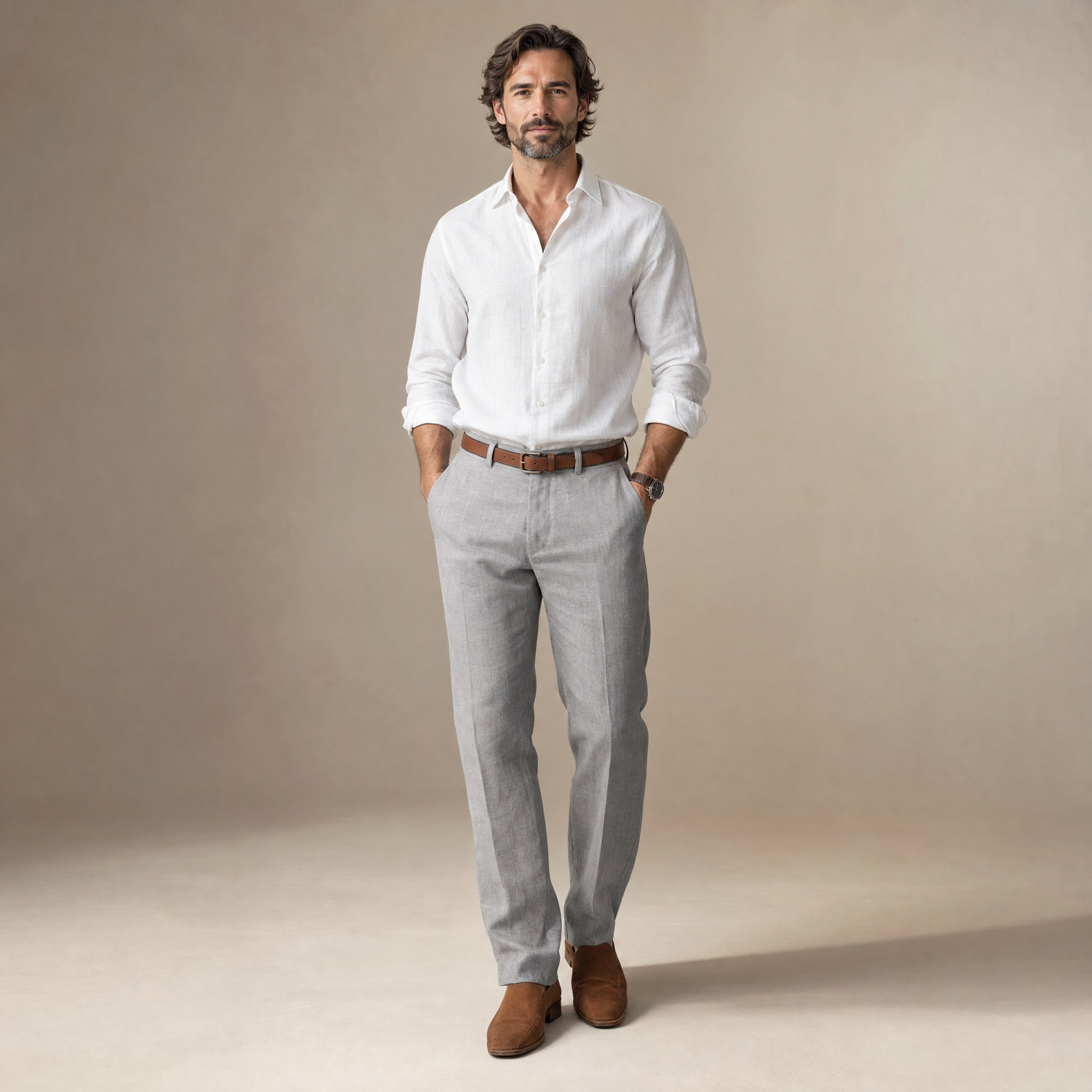 Men's Slim Trousers | Tailored Smart-Casual Fit