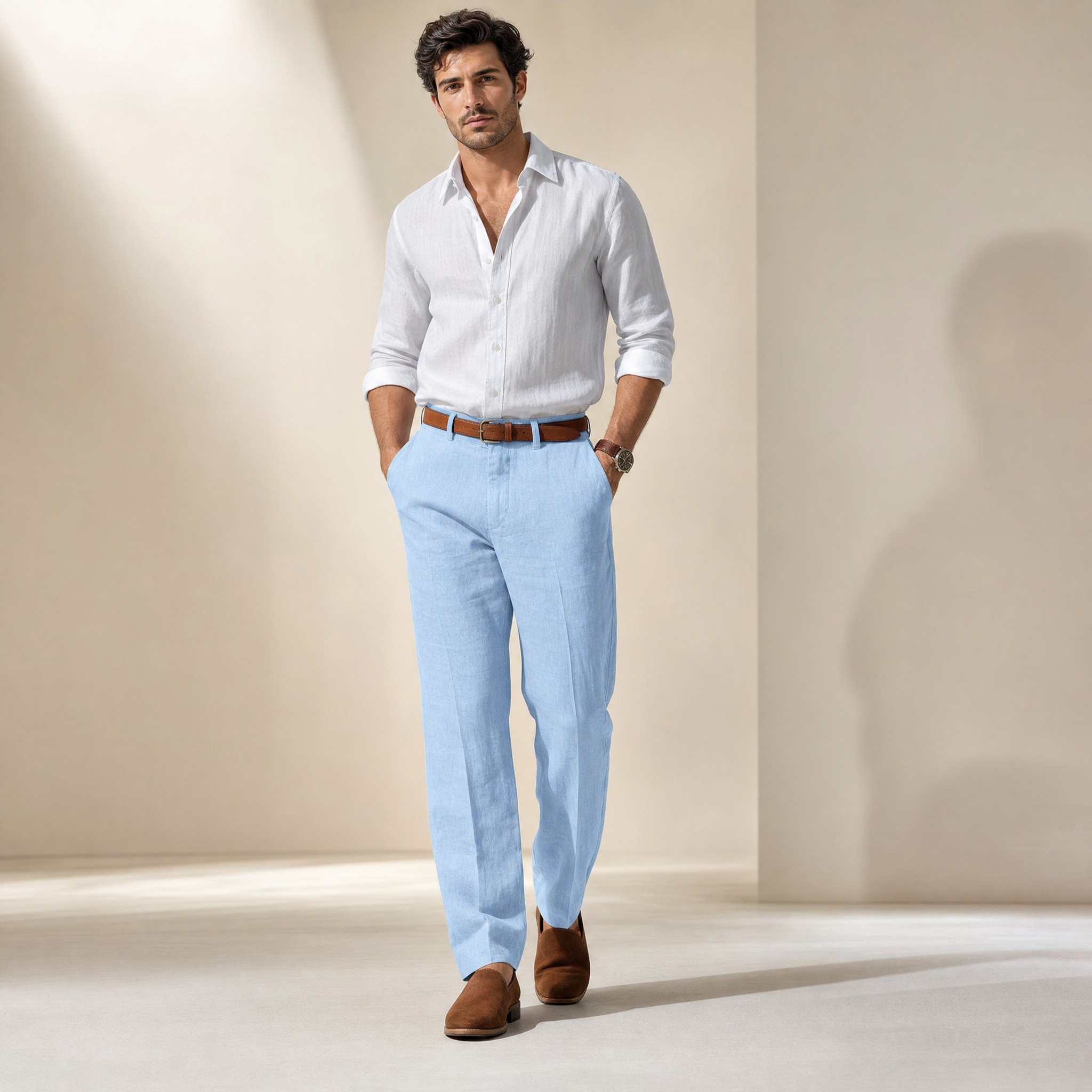 Men's Slim Trousers | Tailored Smart-Casual Fit