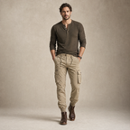Men's Cargo Joggers | Multi-Pocket Tapered Fit
